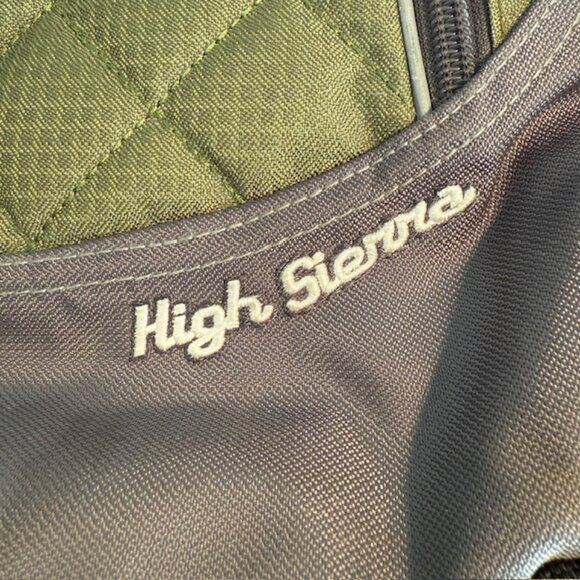 High Sierra Olive Green Padded Backpack Suspension Strap System Hiking Camping - Picture 10 of 10